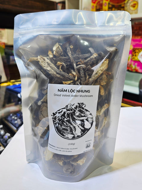 Nấm Lộc Nhung - Dried Velvet Mushroom 120gr  [NAM03]