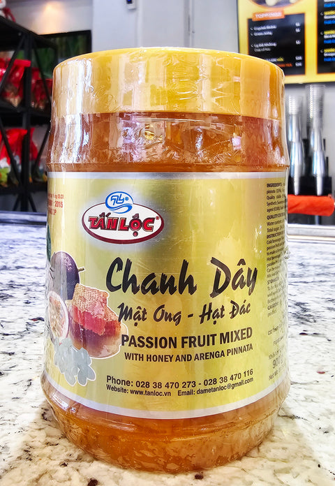 Chanh Dây Mật Ông Hạt Đác - Passion Fruit Mixed With Honey + Arenga Pinnata 900g | Limit 2