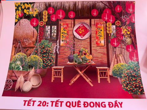 Phông Nền Tết số 20-size Medium -cao155xngang300cm