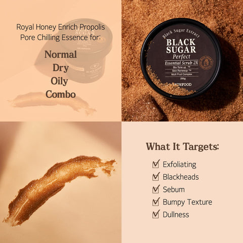 Tẩy Da Chết Black Sugar Scrub Hàn Quốc 100g/hủ