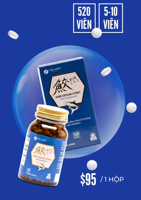 Sụn Cá Mập - Shark Cartilage 520 Tablets | Mua 5 Tặng 5 [FINEJ09]