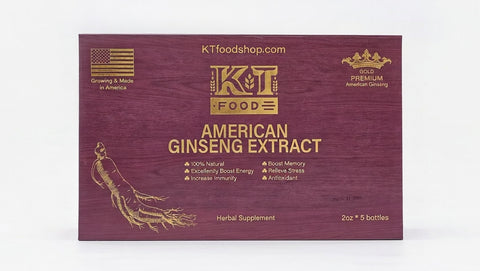 Sâm Hoa Kỳ - KT American Ginseng Extract (Set of 5) 59ml x 5 [SAM03]