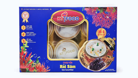 Cháo Yến Hải Sâm - Instant Bird Nest Congee with Sea Cucumber (30g x 6 Bowls)