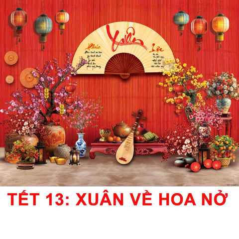 Phông Nền Tết số 13-size lớn- cao215xngang320cm