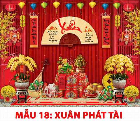 Phông Nền Tết số 18-size lớn- cao215xngang320cm