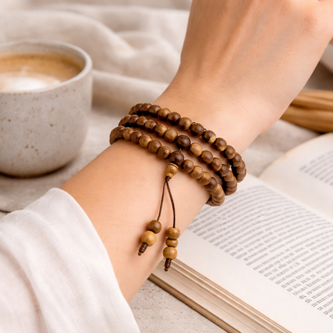 Agarwood Bracelet 108 Beads 8mm | Lắc Tay TH 108 Hạt 8 Ly