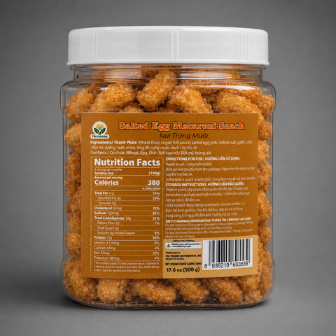 Snack Nui Sấy Trứng Muối (500g)